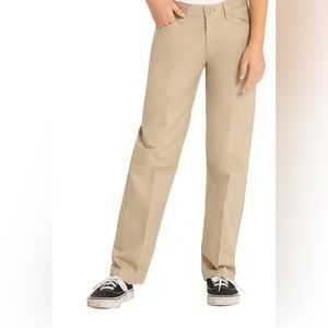 💥Universal School Uniforms 61072 Girls Low Rise Waist Pant Khaki 12💥#US6yUS7